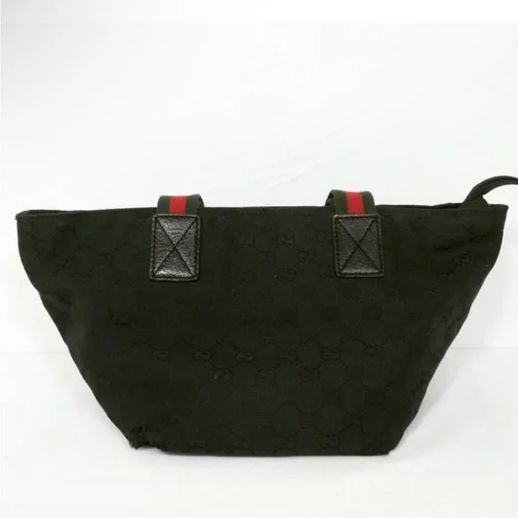 Authentic Gucci black mini canvas tote bag  (Vintage) - Picture 2 of 16